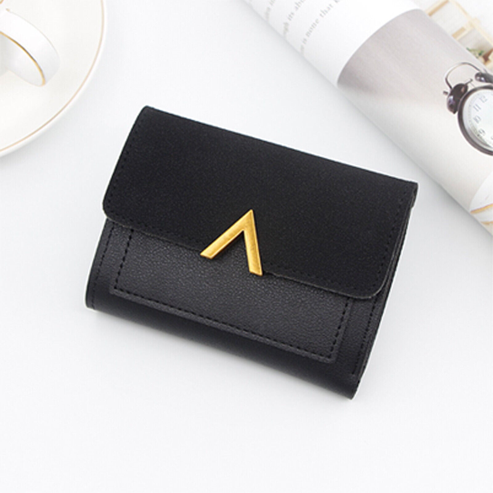 Women Short Small Money Purses Wallet Ladies Leather Folding Cash Card Holder UK