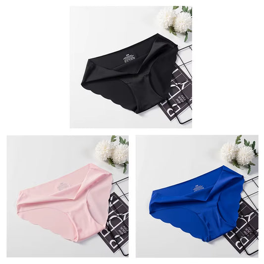 Women'S Panties Seamless Underwear for Woman Sexy Lingerie Briefs Female Lingerie 3 Pcs/Set Comfort Women Underwear