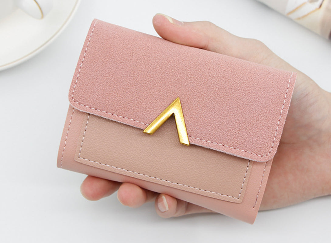 Women Short Small Money Purses Wallet Ladies Leather Folding Cash Card Holder UK