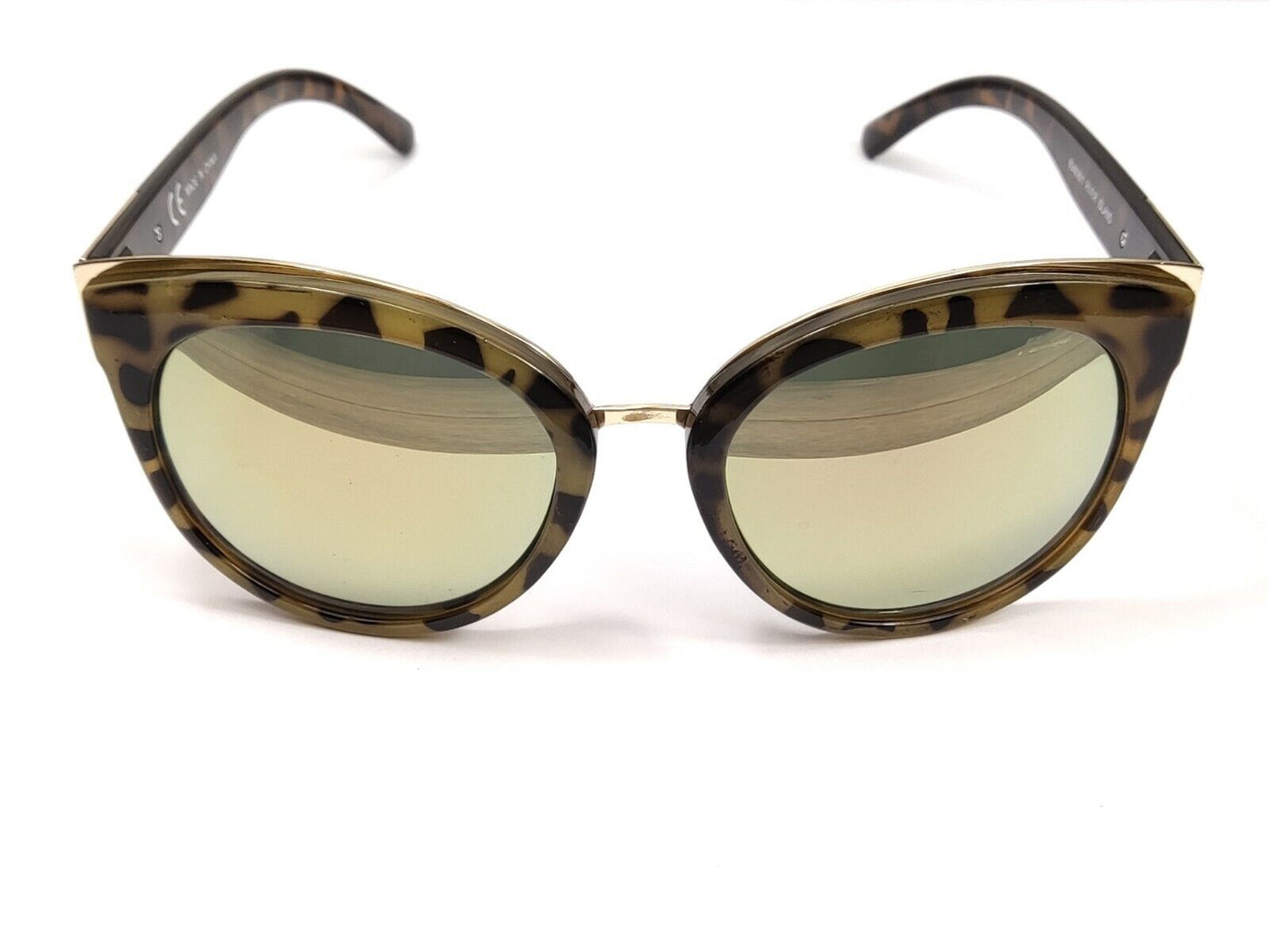 River Island Cat Eye Butterfly Women'S Sunglasses Panther Frame Green Lens