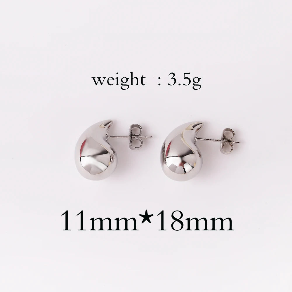 Extra Large Drop Earring Oversized Chunky Hoop Earrings for Women Girl Lightweight Hypoallergenic Gold Plated Big Earrings